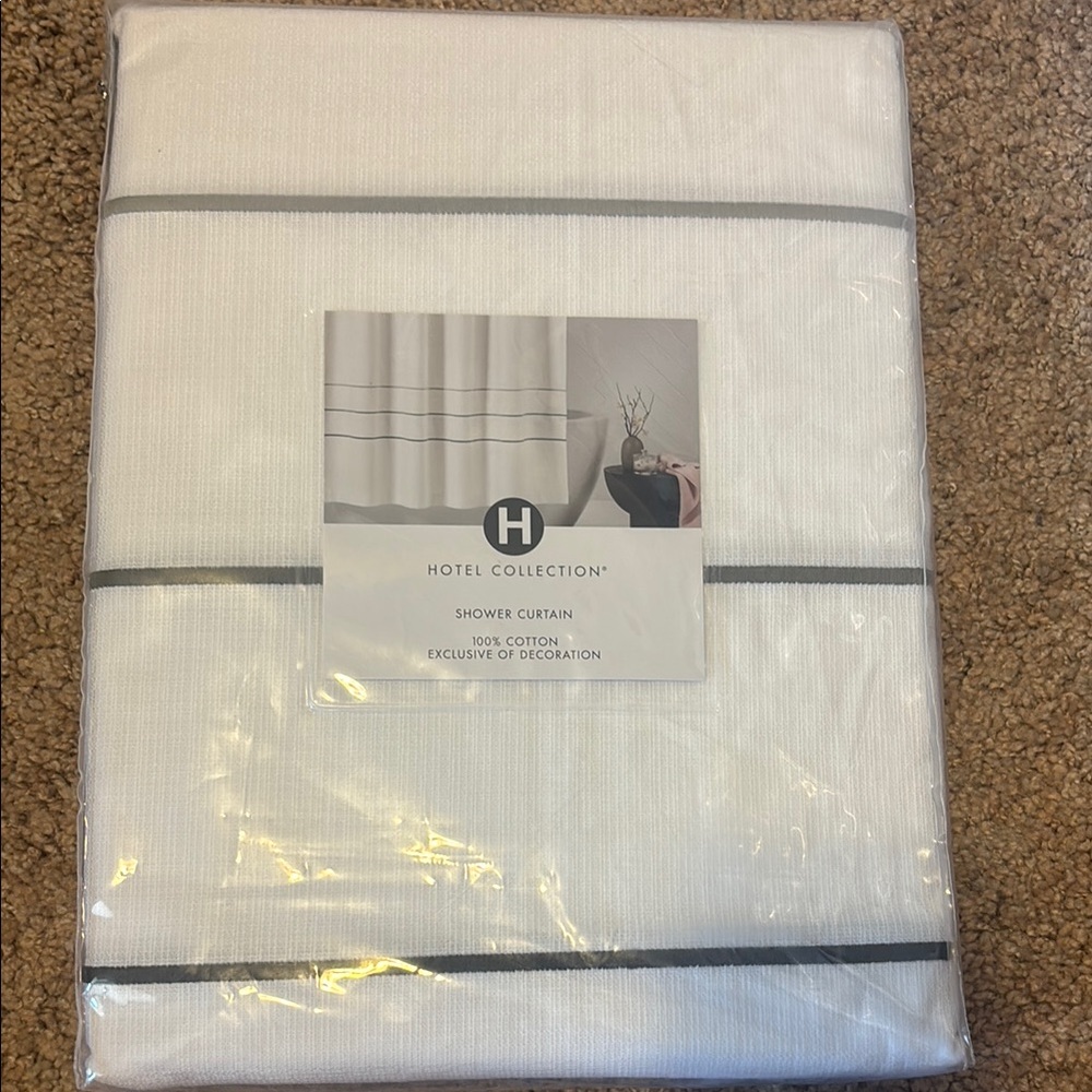 Hotel Collection White Shower Curtain